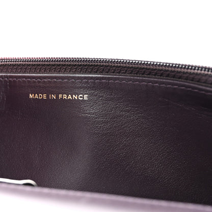 Chanel Caviar Quilted Boy Wallet On Chain WOC Dark Purple 13 of 23