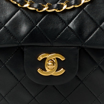 Chanel Lambskin Quilted Medium Double Flap Black 9 of 13