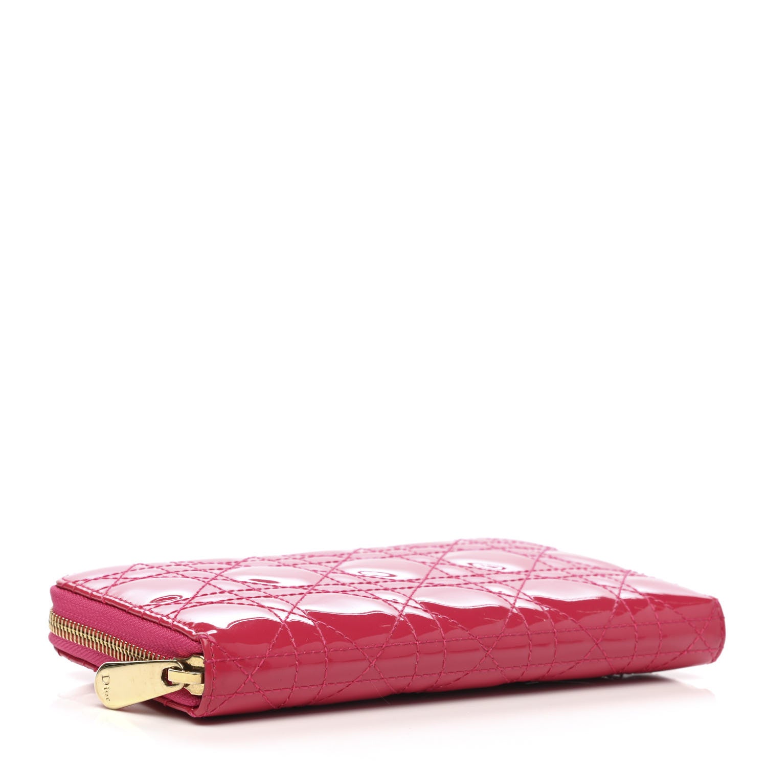 Christian Dior Patent Cannage Lady Dior Continental Wallet 4 of 8