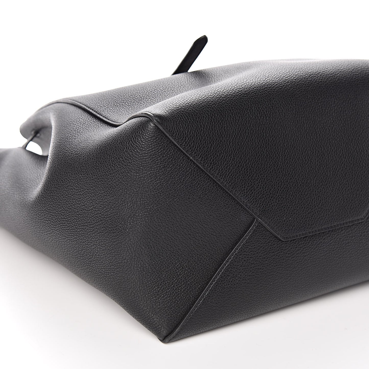 Soft Grained Calfskin Small Belt Cabas Phantom Black
