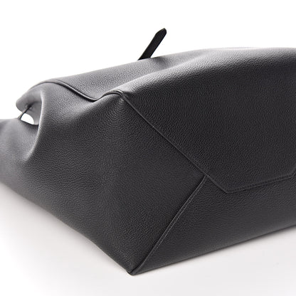 Celine Soft Grained Calfskin Small Belt Cabas Phantom Black 9 of 10