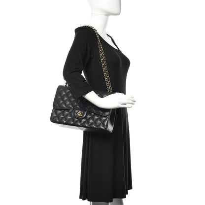 Chanel Caviar Quilted Jumbo Double Flap Black 2 of 10