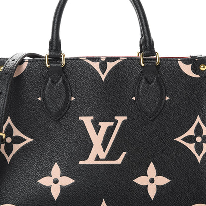 Louis Vuitton Empreinte Monogram Giant Onthego PM Black Beige 9 of 11