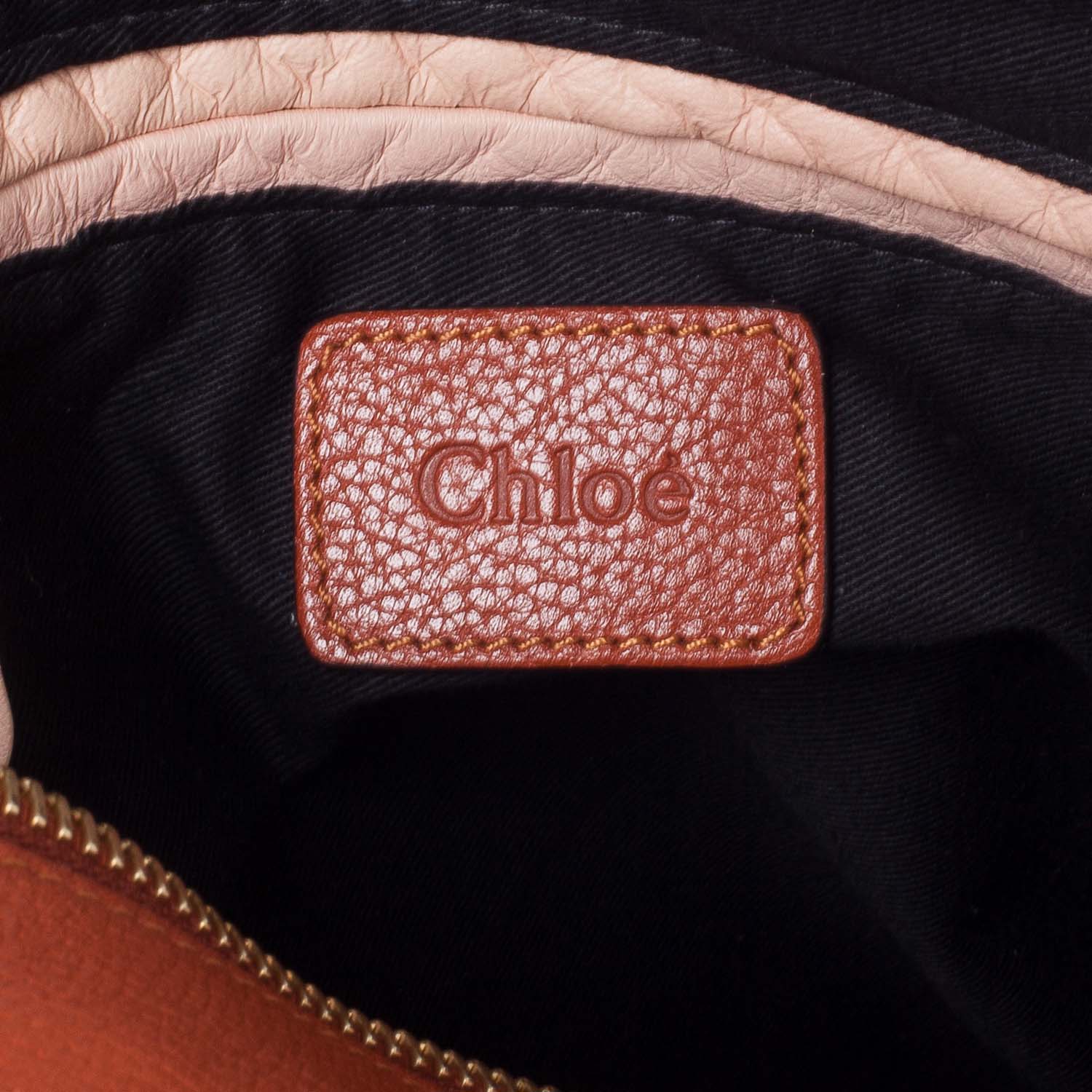 Chloe Calfskin Large Paraty Wood 7 of 10