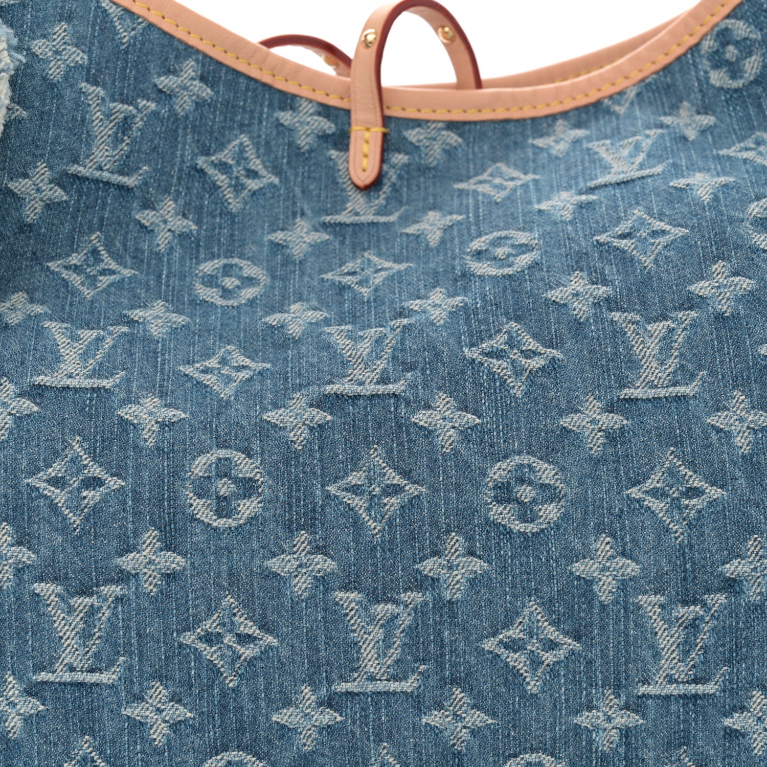 Louis Vuitton Monogram Denim CarryAll MM Blue 7 of 9