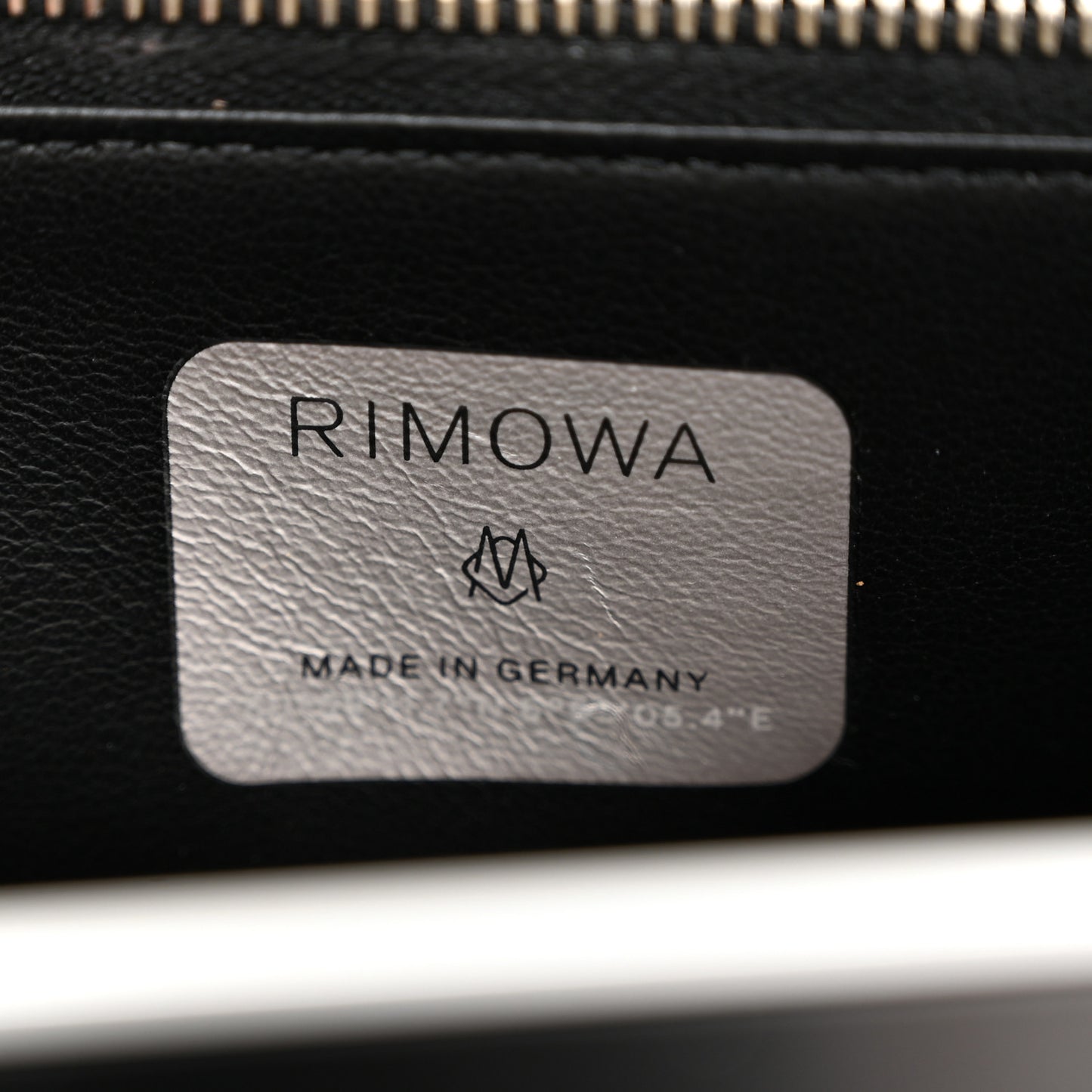 X RIMOWA Aluminum Personal Clutch On Strap Black