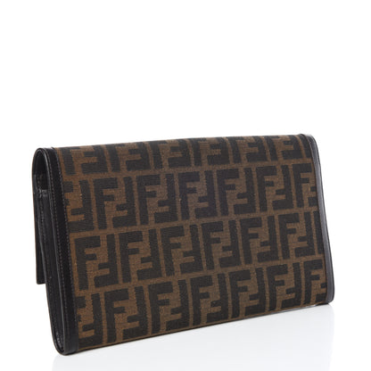 Fendi Zucca Travel Clutch Tobacco 3 of 11