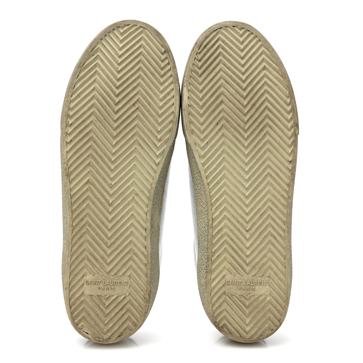 Saint Laurent Metallic Calfskin Womens Court Classic Sneakers 38.5 Silver 6 of 13