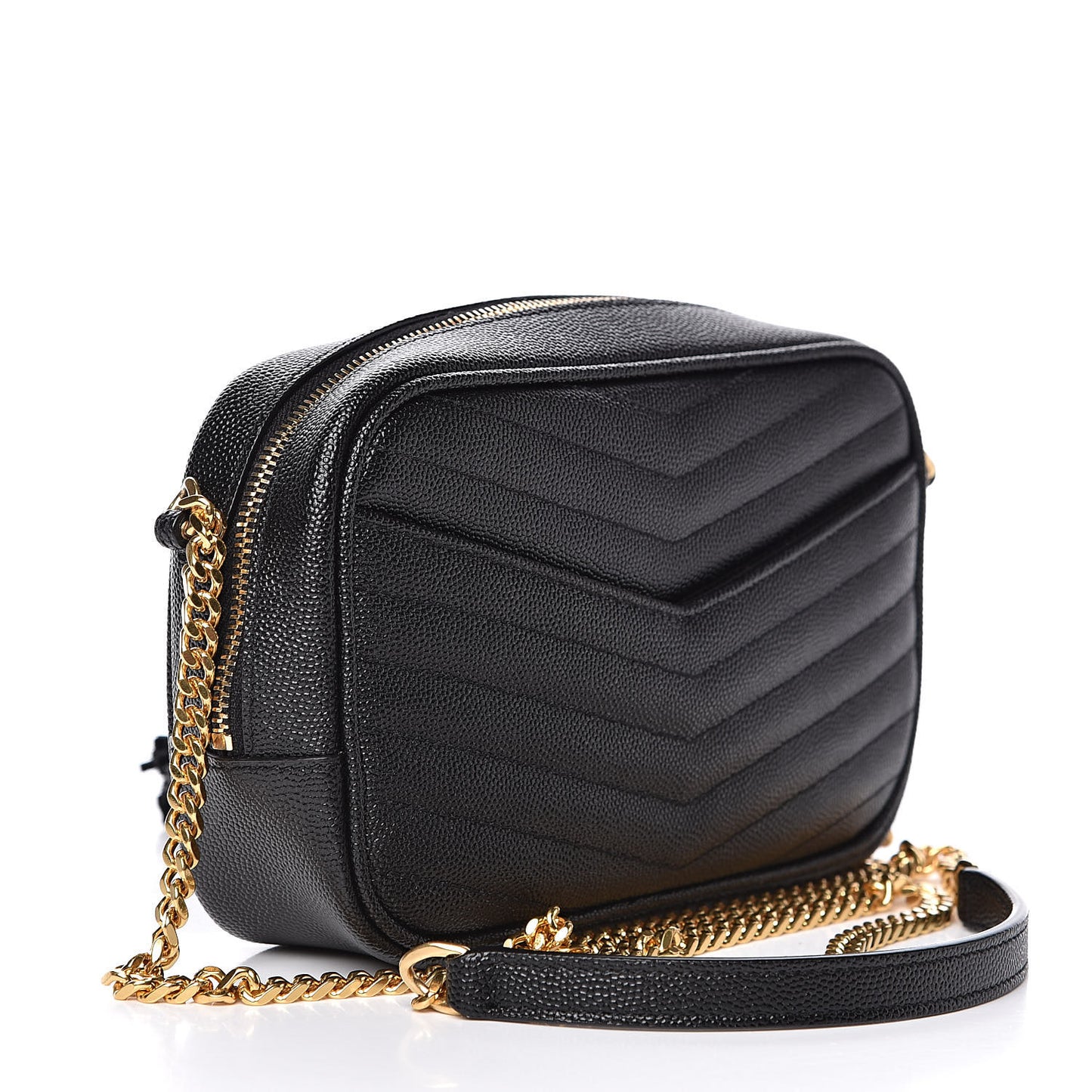 Grain De Poudre Matelasse Monogram Mini Lou Camera Bag Black