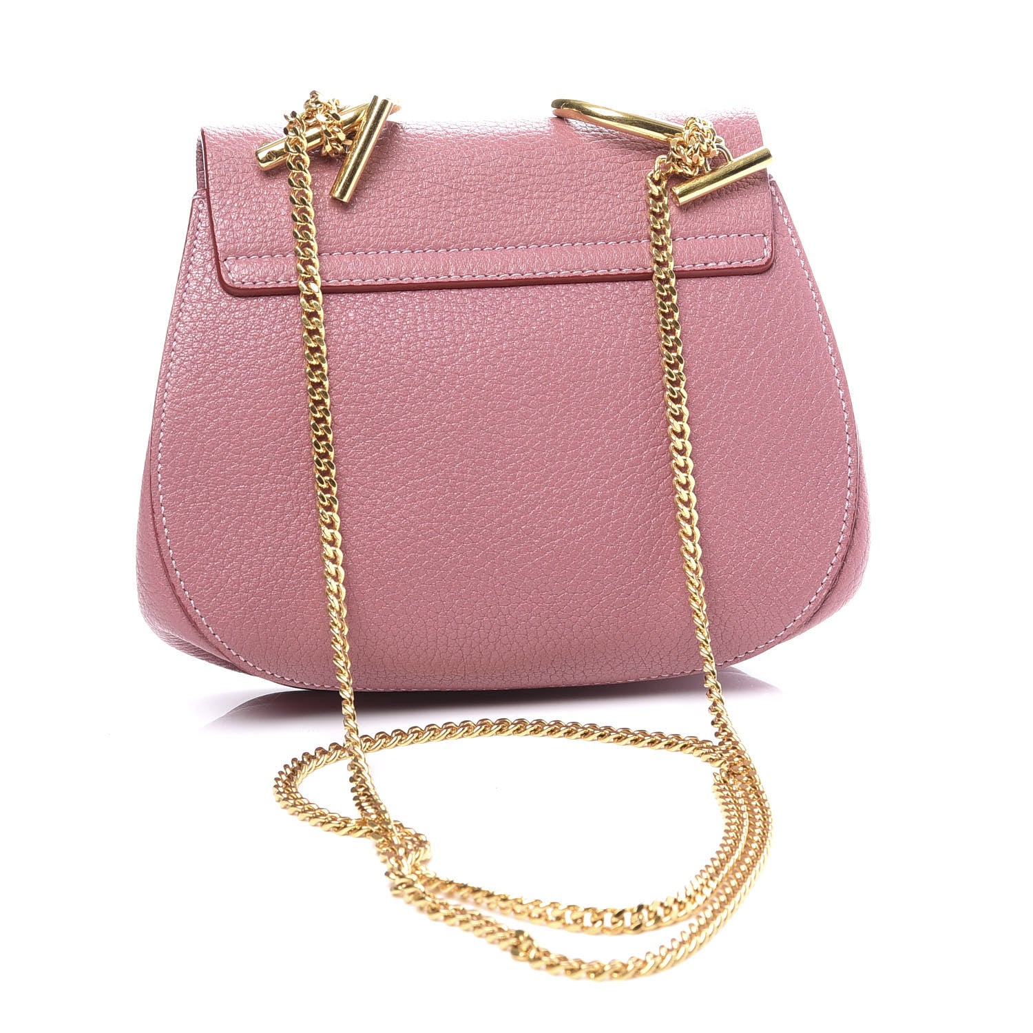 Chloe Grained Lambskin Mini Drew Shoulder Bag Washed Pink 2 of 9