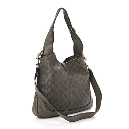 Gucci Guccissima Medium New Jackie Shoulder Bag Olive Green 2 of 16