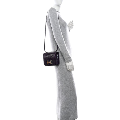 Hermes Shiny Alligator Tiger Eye Constance 18 Amethyst 2 of 11