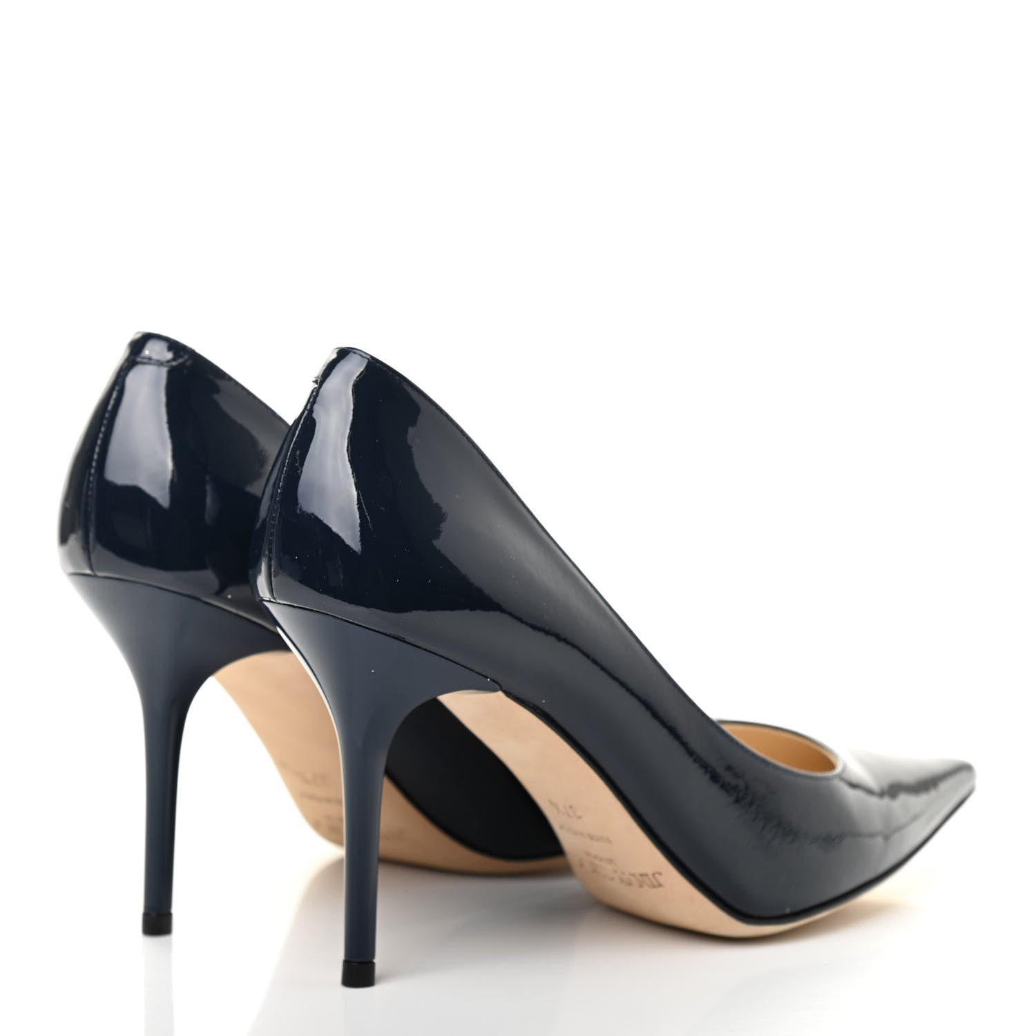 Jimmy Choo Patent Love 85 Pumps 37.5 Navy 4 of 7