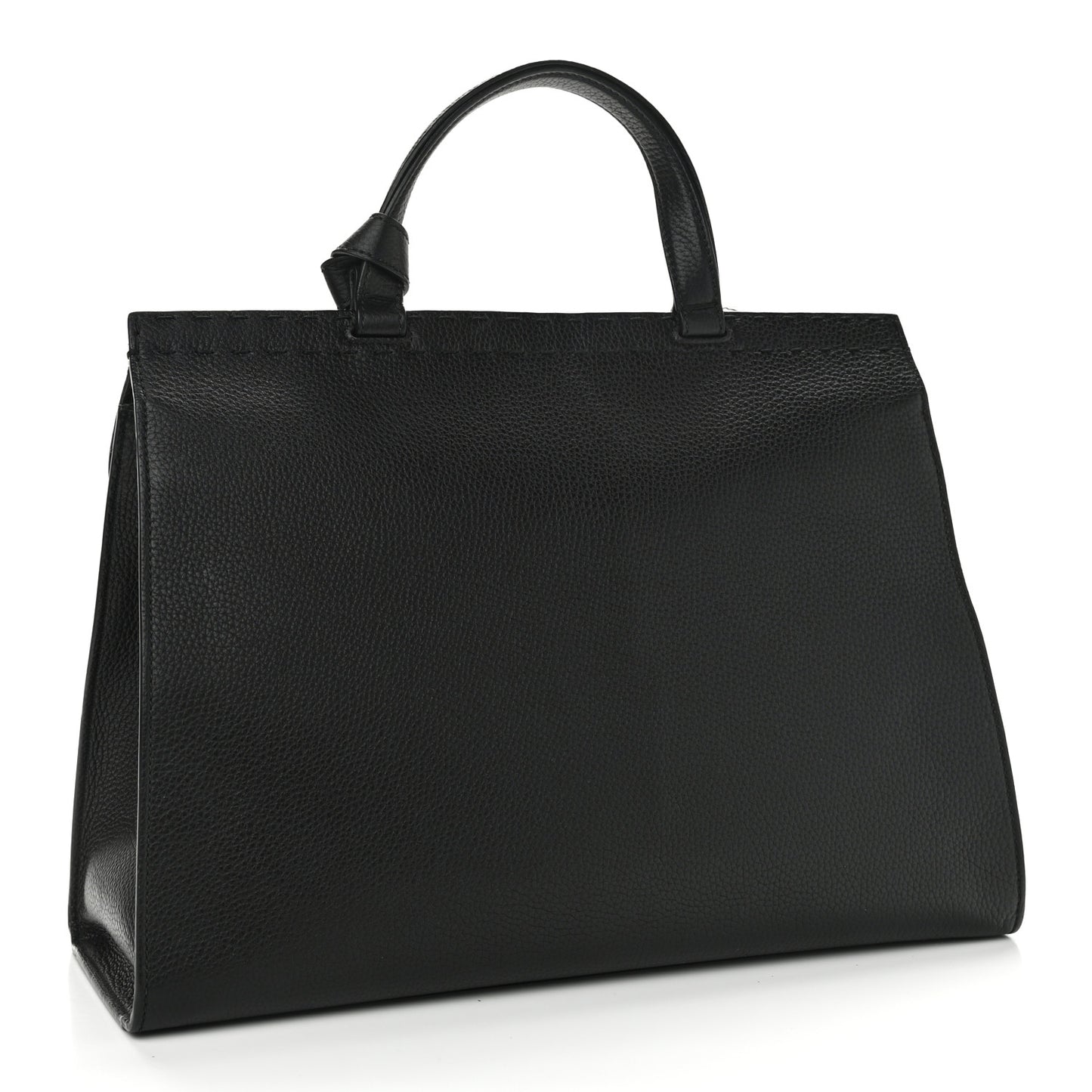 Calfskin Medium GG Marmont Top Handle Bag Black