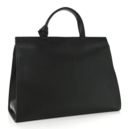 Gucci Calfskin Medium GG Marmont Top Handle Bag Black 3 of 14