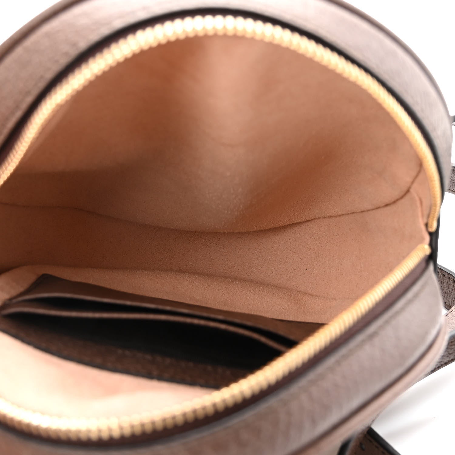 Gucci GG Supreme Monogram Web Mini Ophidia Round Backpack Brown 5 of 11