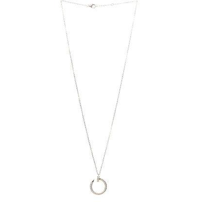 Cartier 18K Yellow Gold Diamond Juste Un Clou Paved Pendant Necklace 3 of 5