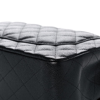 Chanel Caviar Quilted Jumbo Double Flap Black 8 of 12