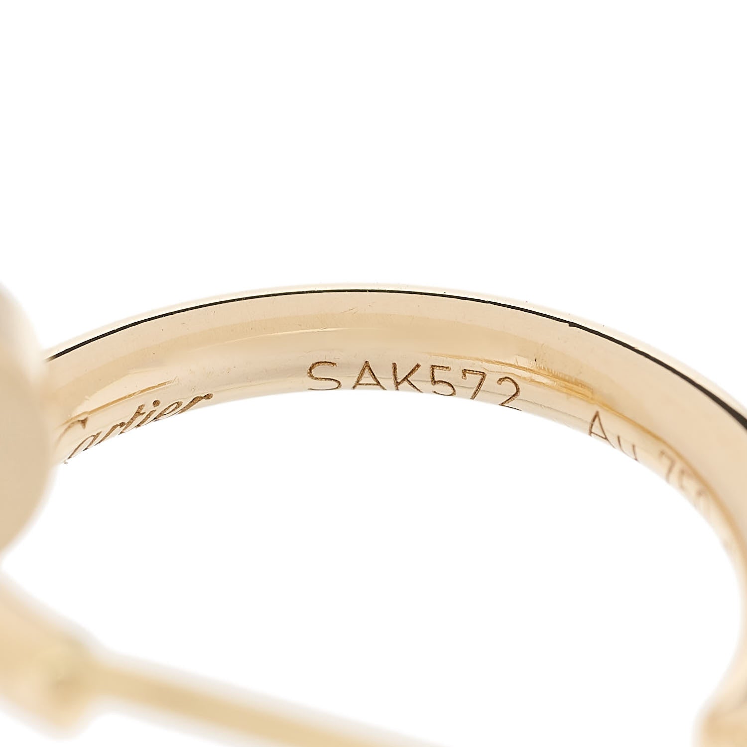 Cartier 18K Yellow Gold Juste Un Clou Hoop Earrings 5 of 6