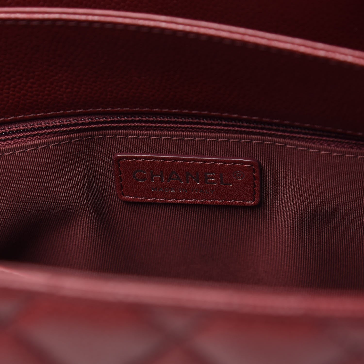 Chanel Caviar Quilted City Shopping Tote Red 6 of 12