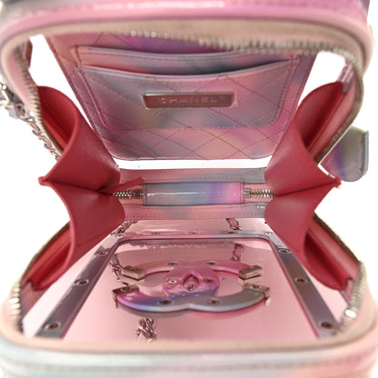 Chanel PVC Patent Calfskin Patent Lambskin Vertical Vanity Case Pink 5 of 10