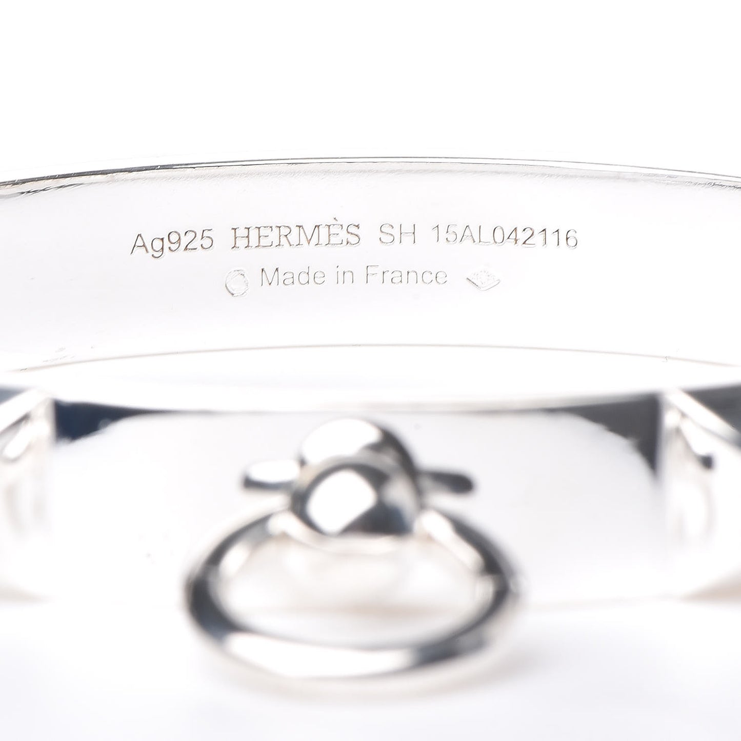 Sterling Silver PM Collier De Chien Bracelet SH
