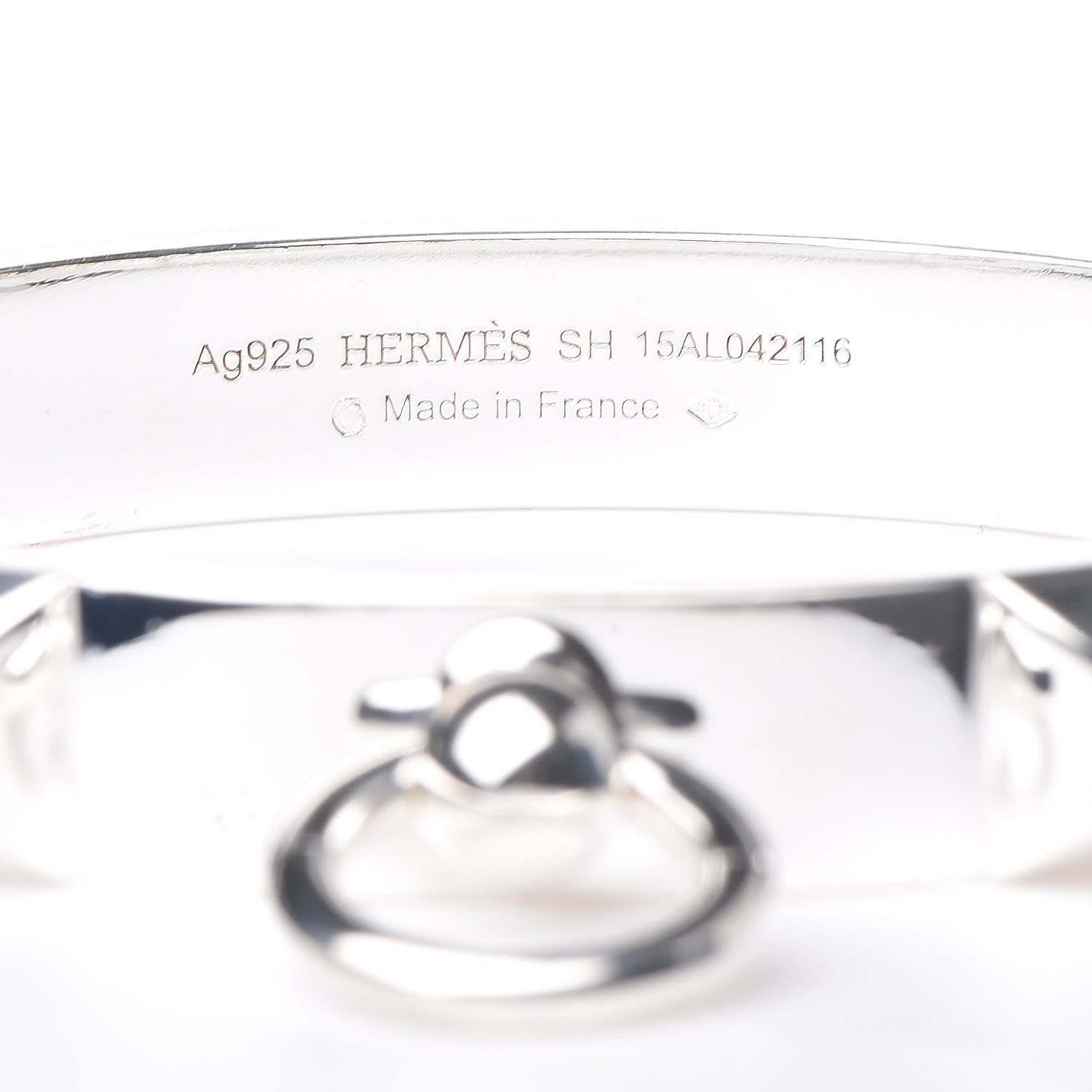 Hermes Sterling Silver PM Collier De Chien Bracelet SH 4 of 4