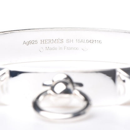 Hermes Sterling Silver PM Collier De Chien Bracelet SH 4 of 4