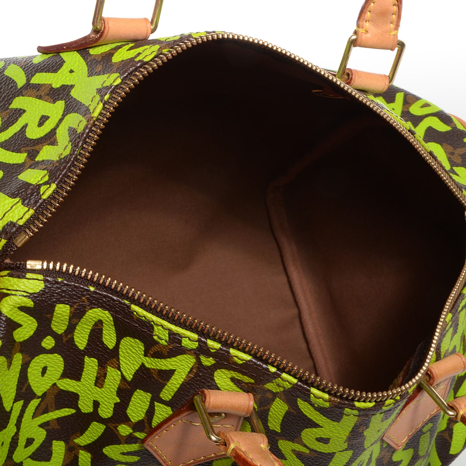 Louis Vuitton Monogram Graffiti Speedy 30 Green 5 of 7