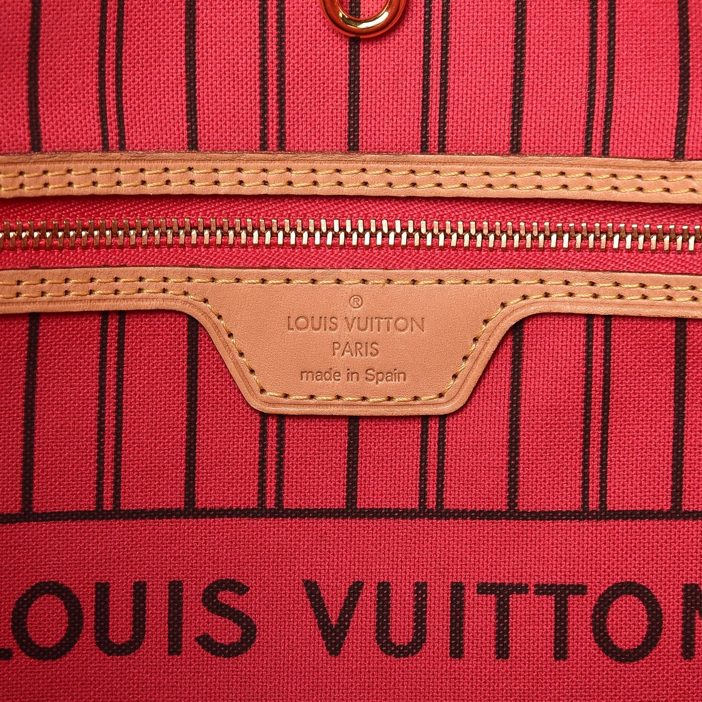 Monogram Bay Neverfull MM Rose Ballerine Poppy