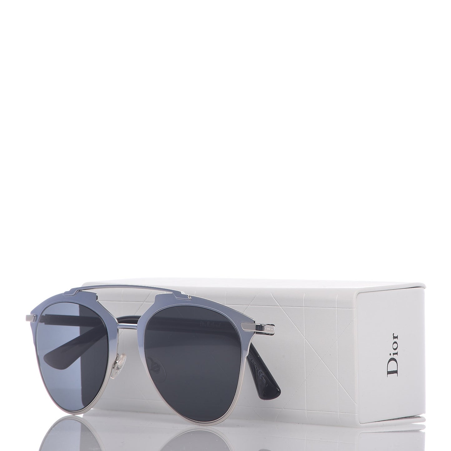 Reflected Sunglasses Silver Black