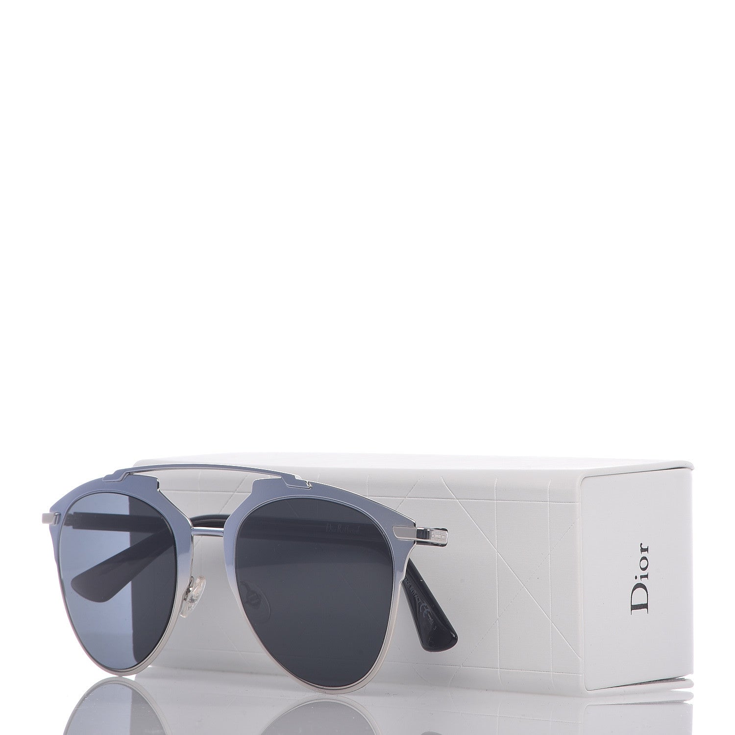 Christian Dior Reflected Sunglasses Silver Black 9 of 9