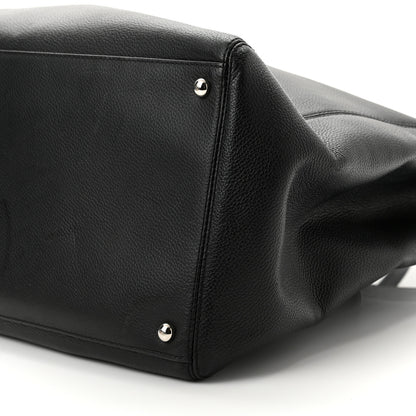 Chanel Calfskin XL Cerf Executive Shopper Tote Black 9 of 9