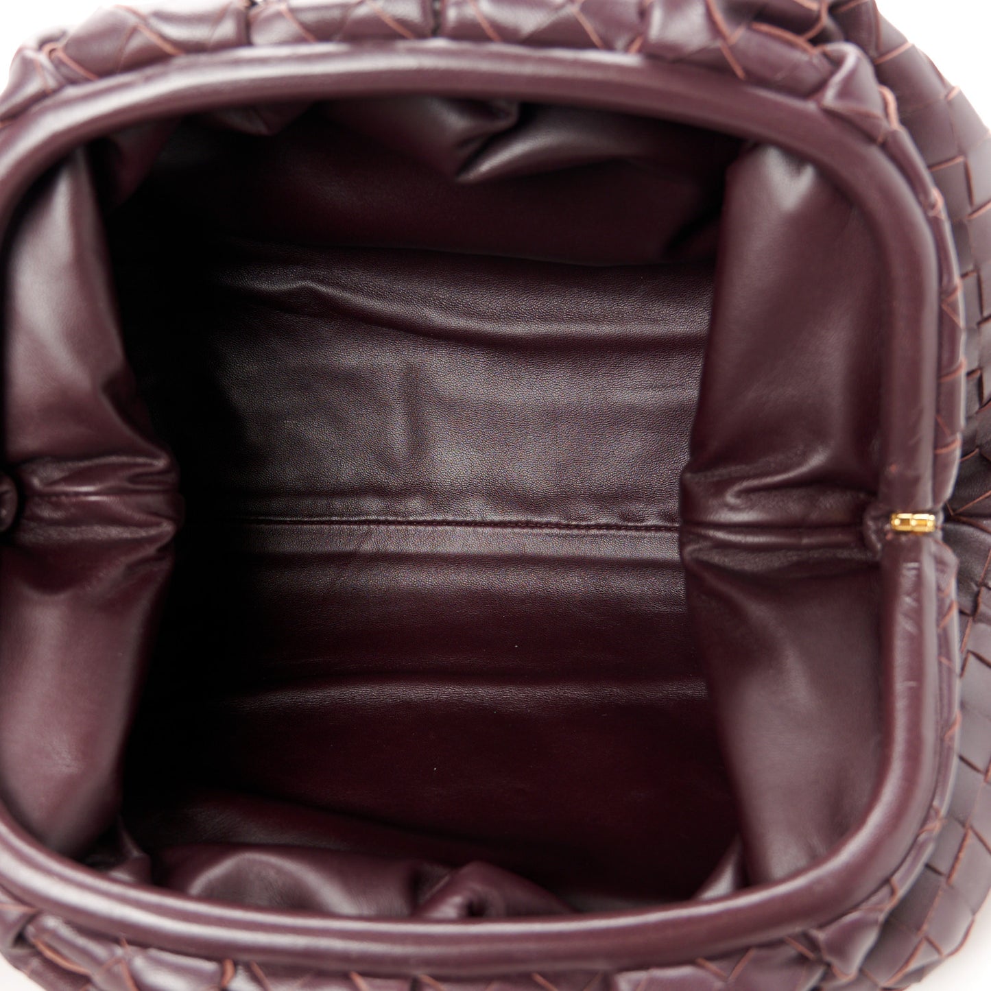 Nappa Maxi Intrecciato The Pouch Oversized Clutch  Grape
