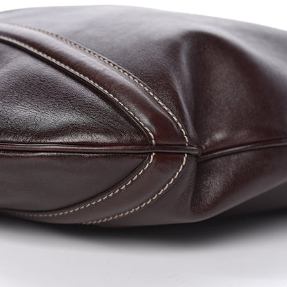 Gucci Calfskin Medium Britt Tote Dark Brown 14 of 15