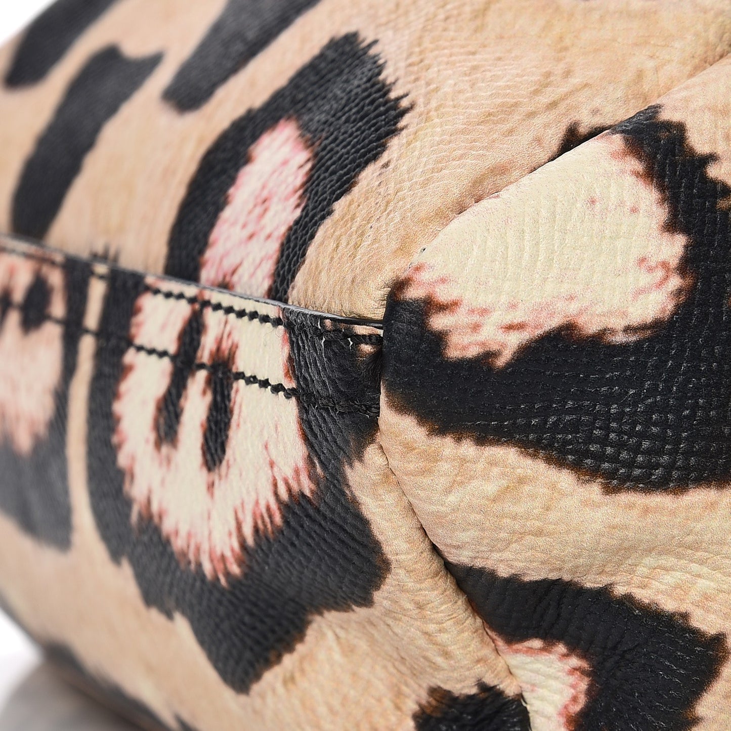 Calfskin Jaguar Print Mini Pandora Multicolor