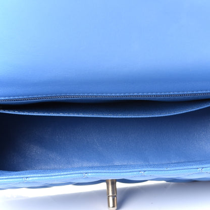 Chanel Lambskin Quilted Mini Rectangular Flap Blue 5 of 10