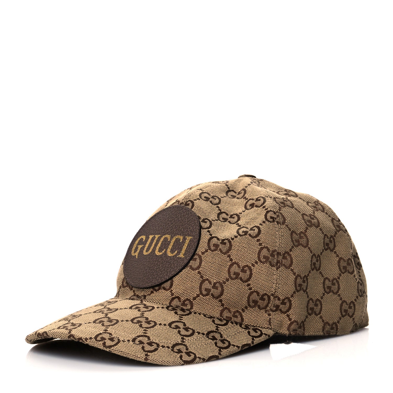 Gucci Monogram Textured Dollar Calfskin Zeno Baseball Hat XL Beige 1 of 9