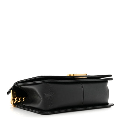 Chanel Caviar Quilted Medium Boy Flap Black 3 of 12