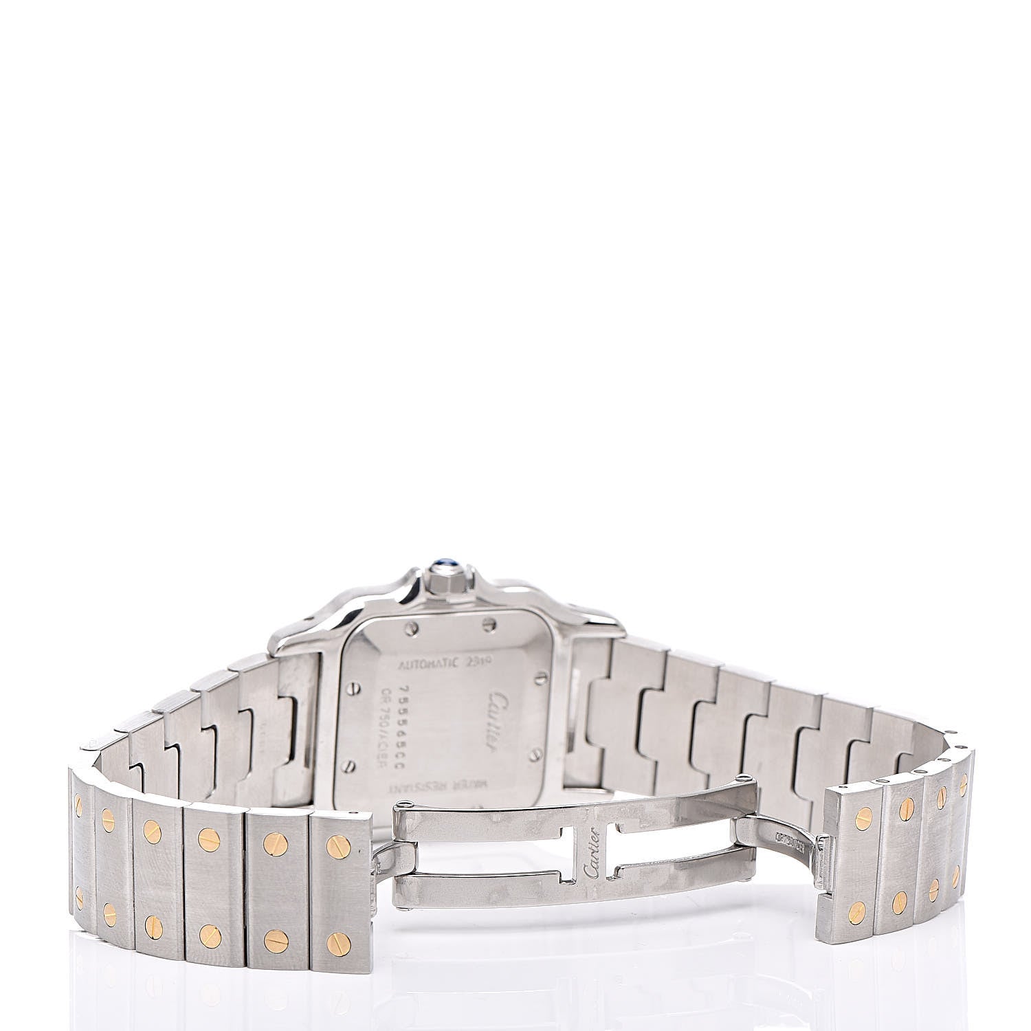 Cartier Stainless Steel 18K Yellow Gold 29mm Santos De Cartier Galbee Automatic Watch 6 of 6