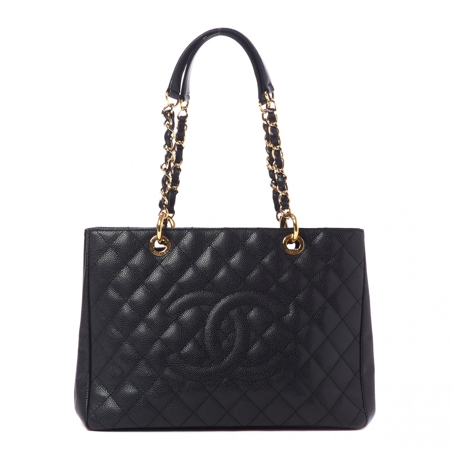 Chanel Caviar Quilted Grand Shopping Tote GST Black 1 of 10
