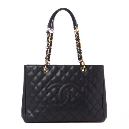 Chanel Caviar Quilted Grand Shopping Tote GST Black 1 of 10