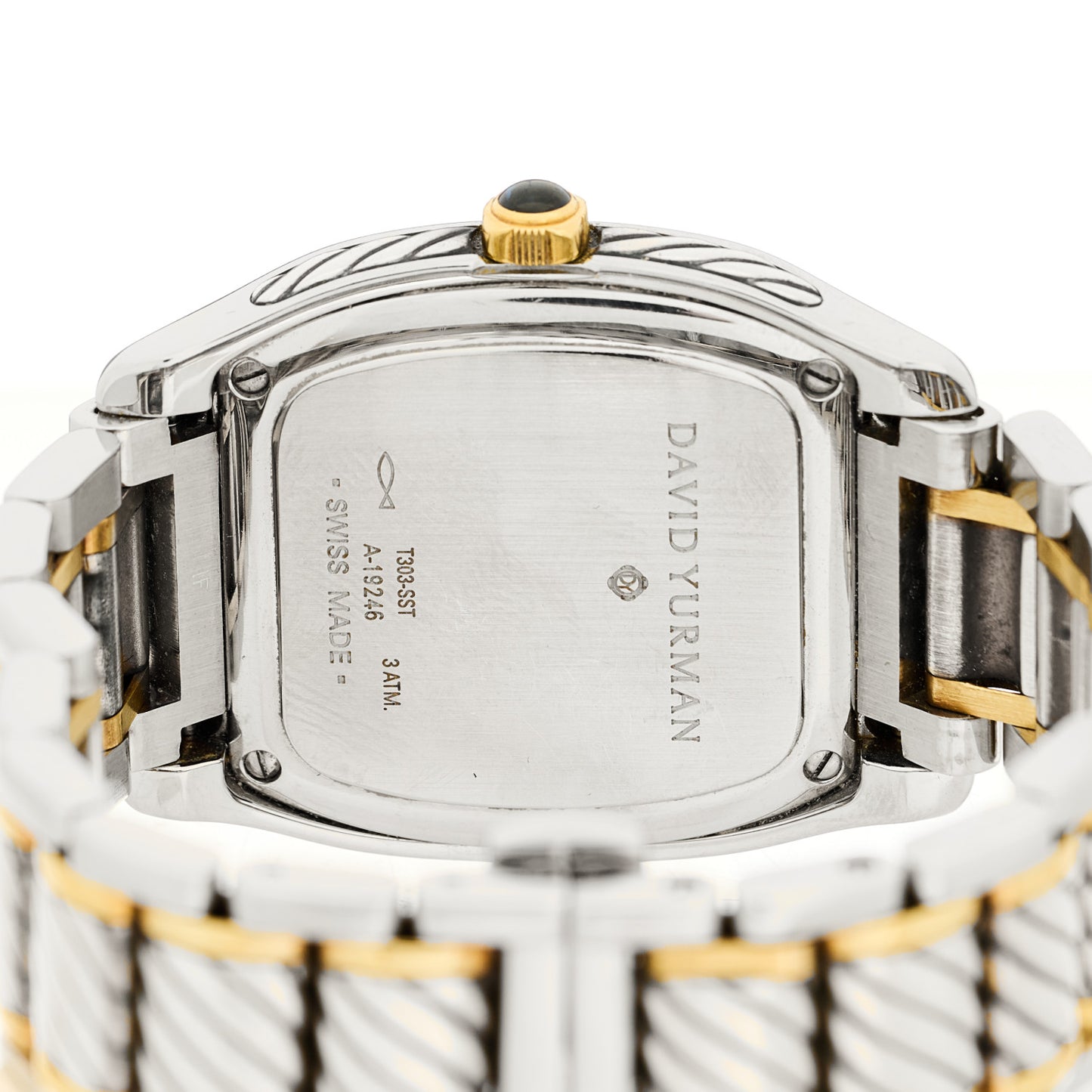 Stainless Steel 18K Yellow Gold Diamond Bezel Mother of Pearl 32mm Thoroughbred Quartz Watch