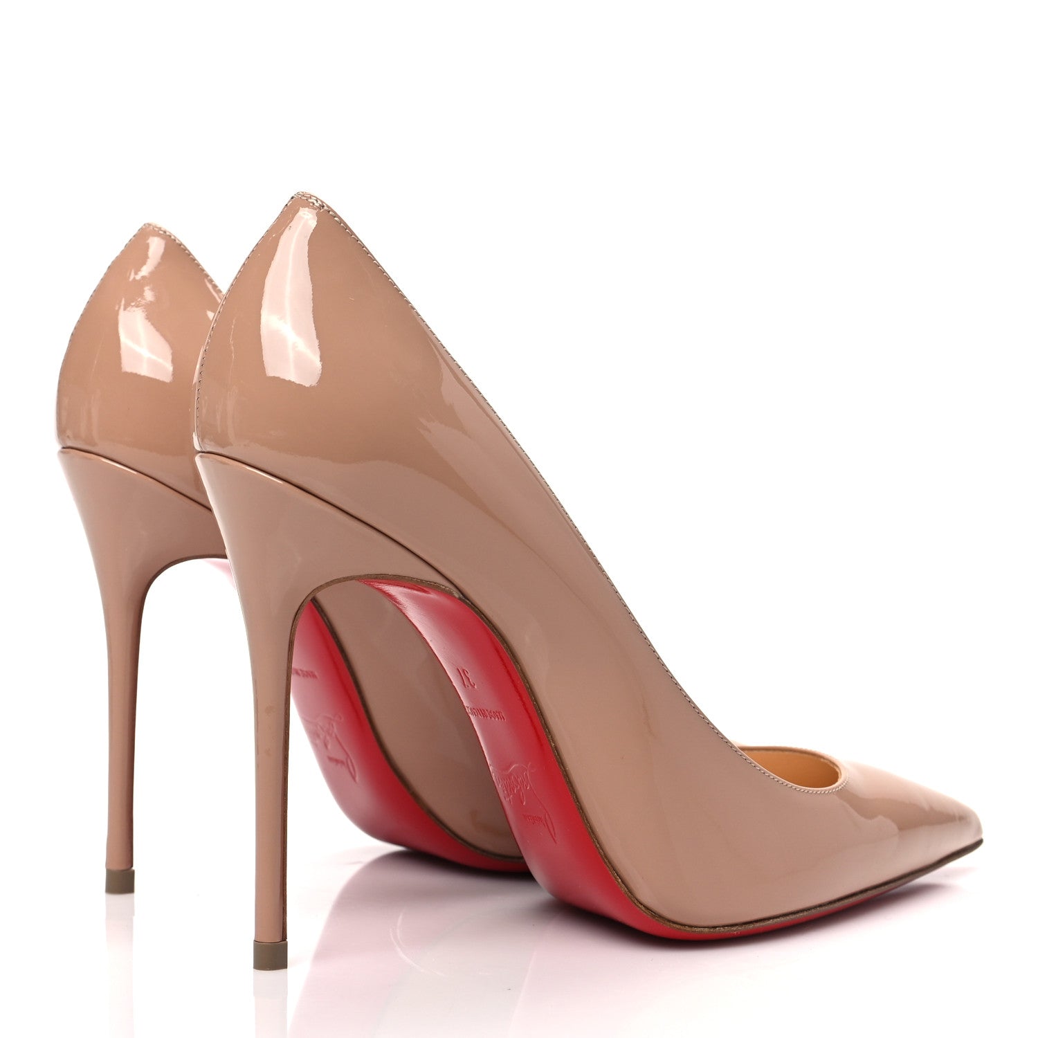 Christian Louboutin Patent Kate 100 Pumps 37 Nude 4 of 8