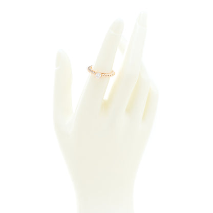 Van Cleef & Arpels 18K Rose Gold Diamond .30ct Perlee Solitaire Engagement Ring 51 5.75 2 of 7