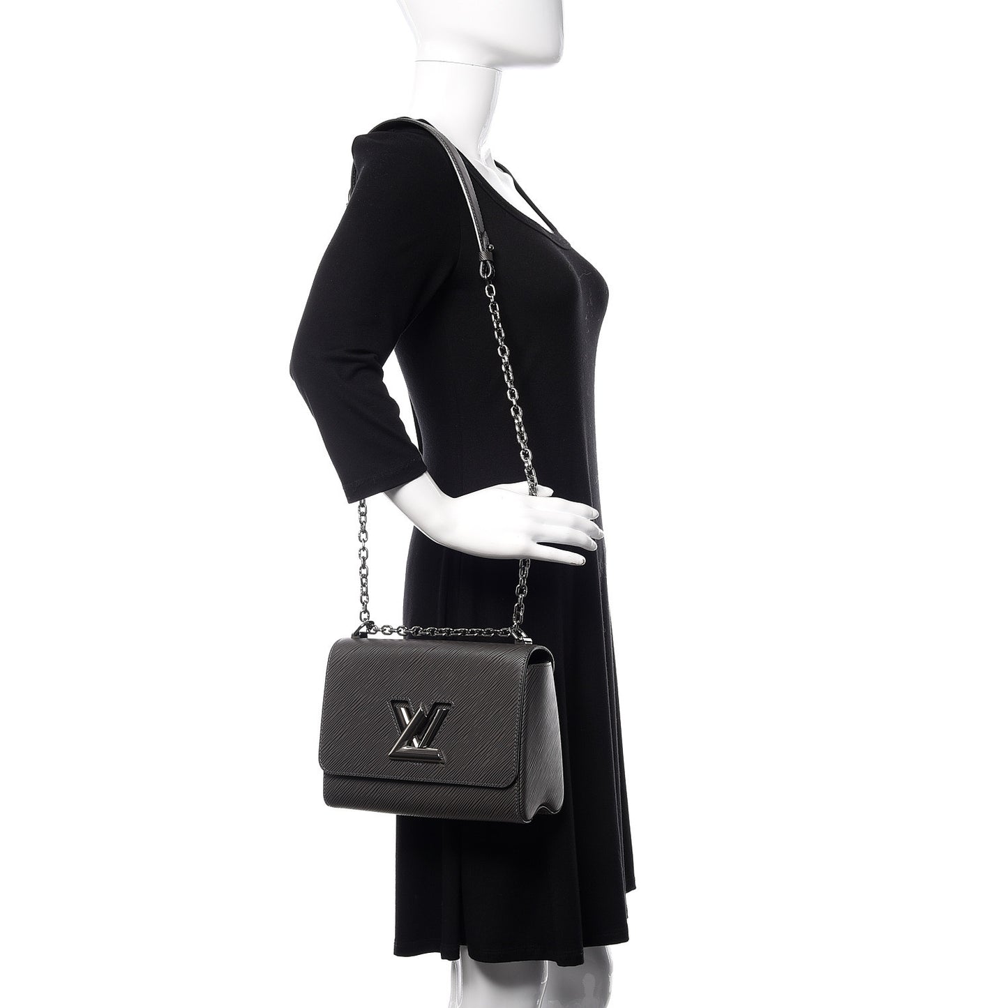 Epi Twist Shoulder Bag MM Grey