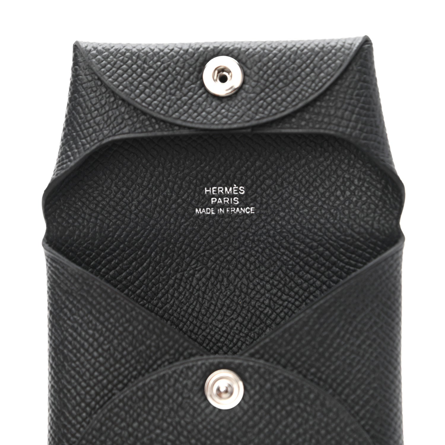 Hermes Epsom Bastia Coin Purse Black 8 of 8