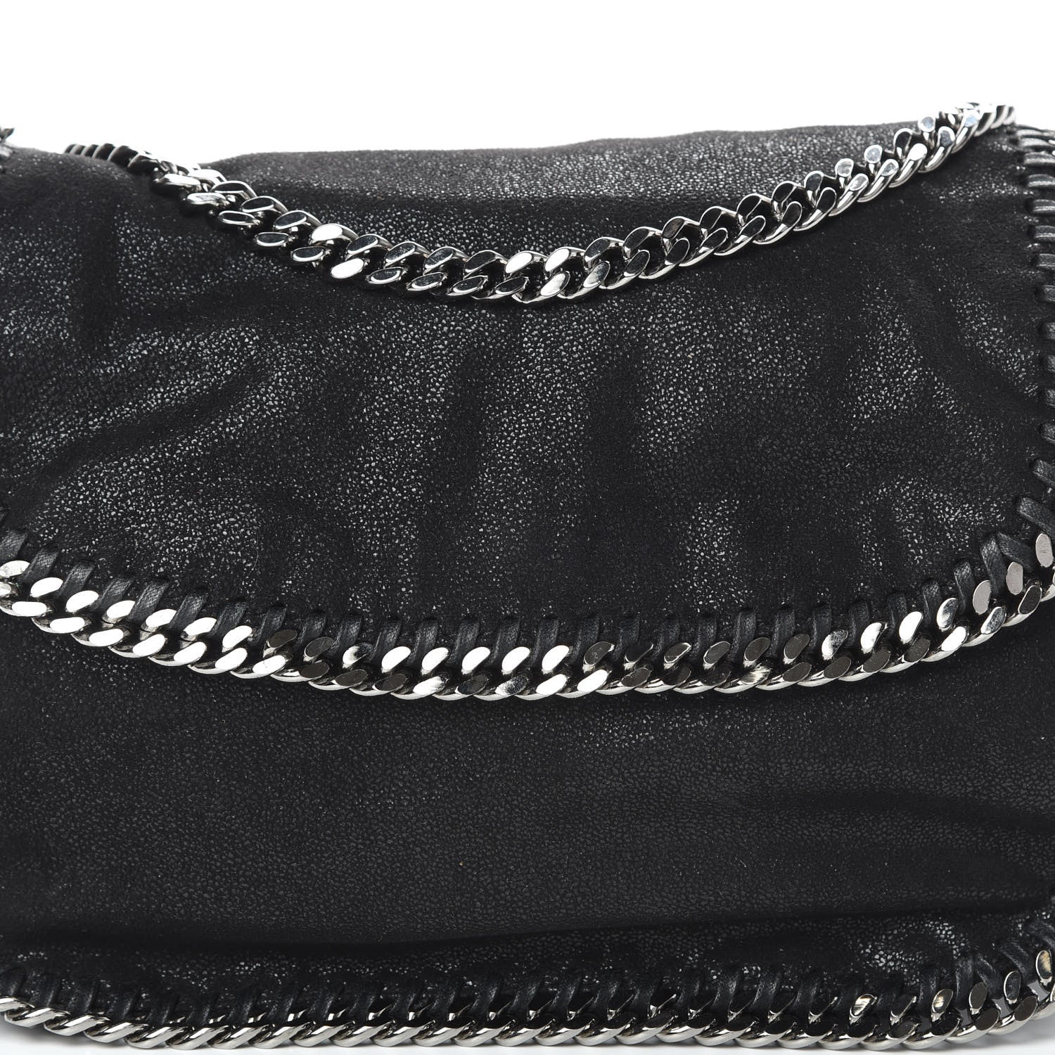 Stella McCartney Shaggy Deer Falabella Shoulder Bag Black 7 of 9