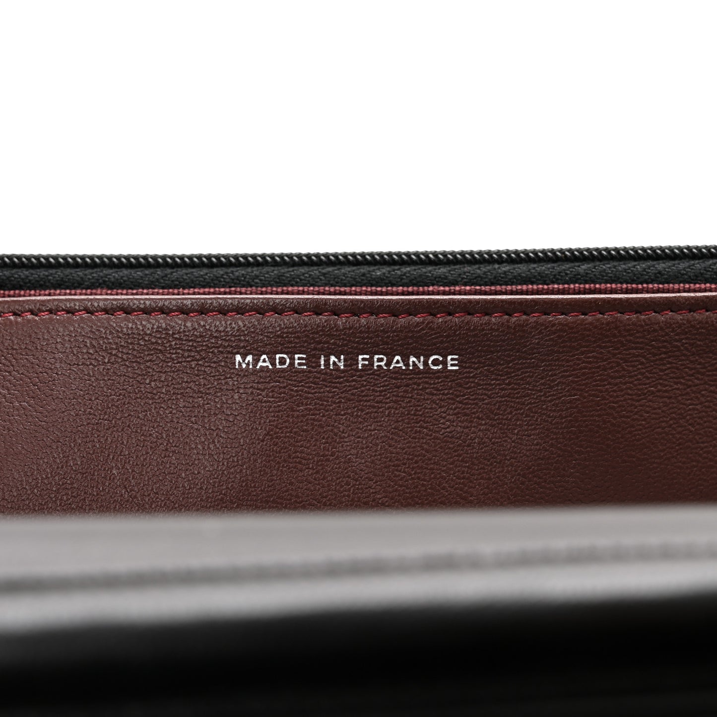 Lambskin Quilted Wallet On Chain WOC Black