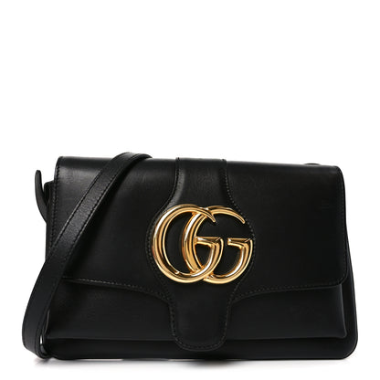 Gucci Vitello Palmellato Lux Small Arli Flap Shoulder Bag Black 1 of 10